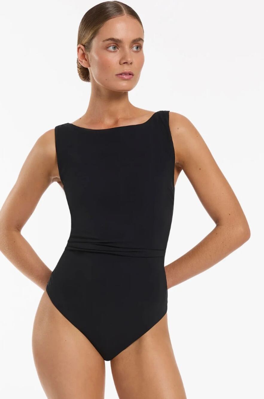 NWT Jets Australia Black Boat Neck One Piece